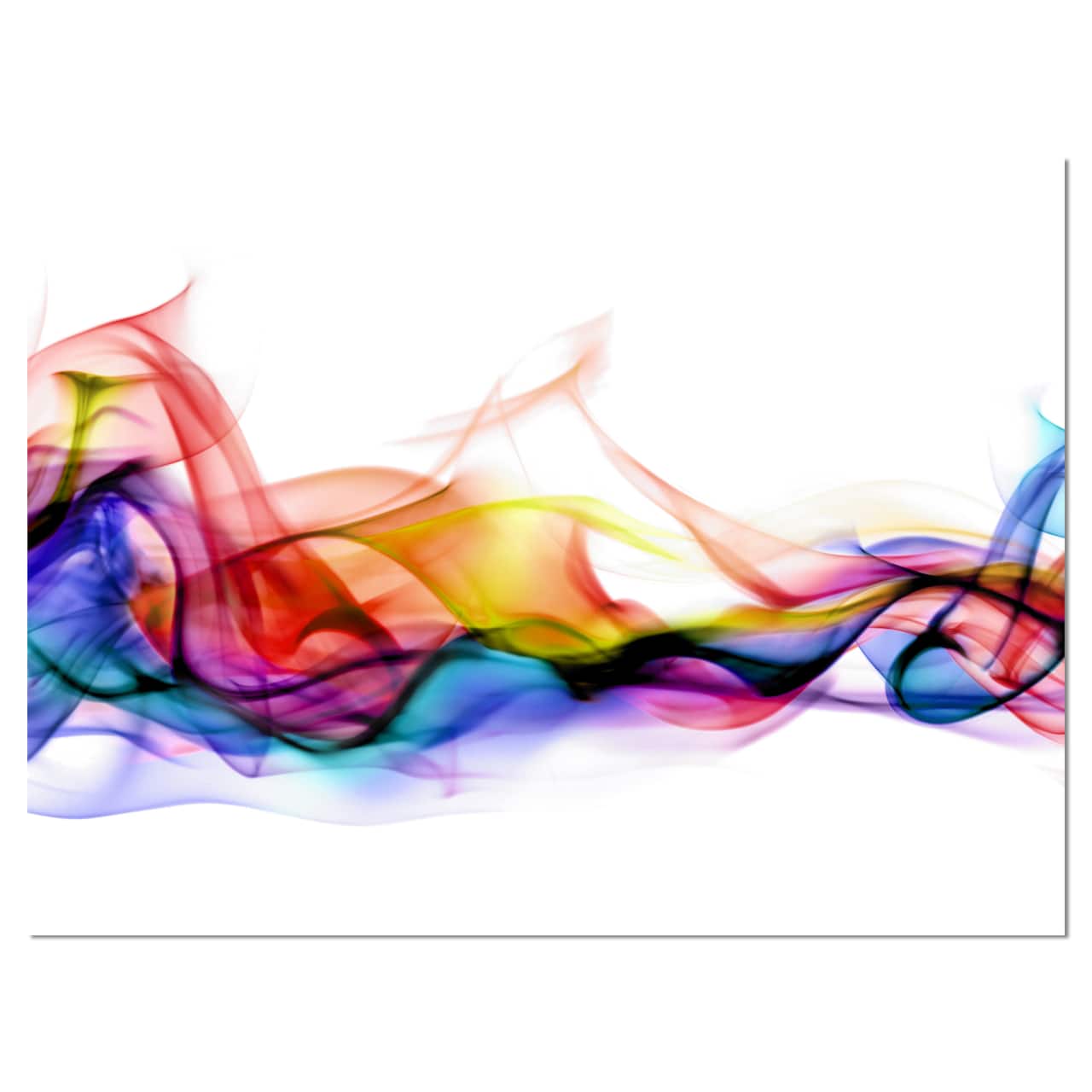 Designart - Abstract Smoke - Contemporary Artwork